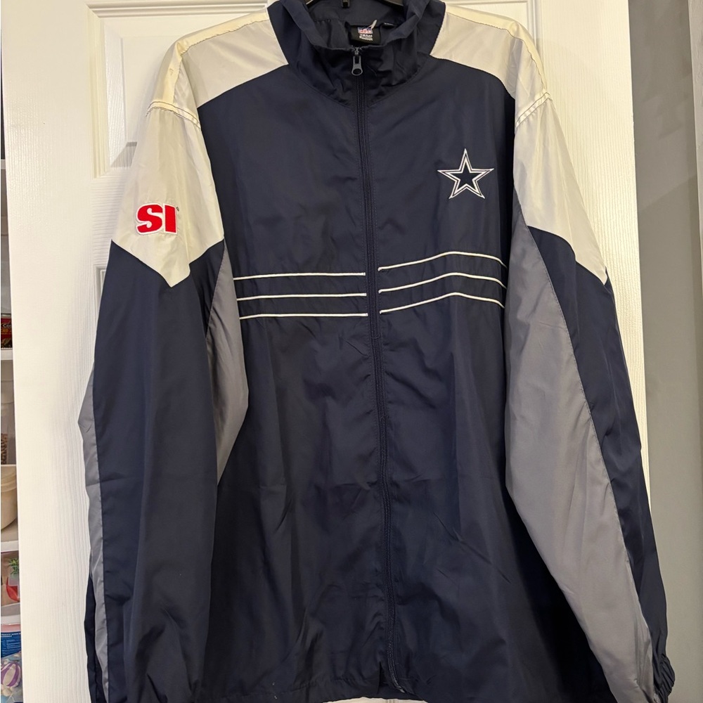 NFL Dallas Cowboys Navy and Gray Jacket